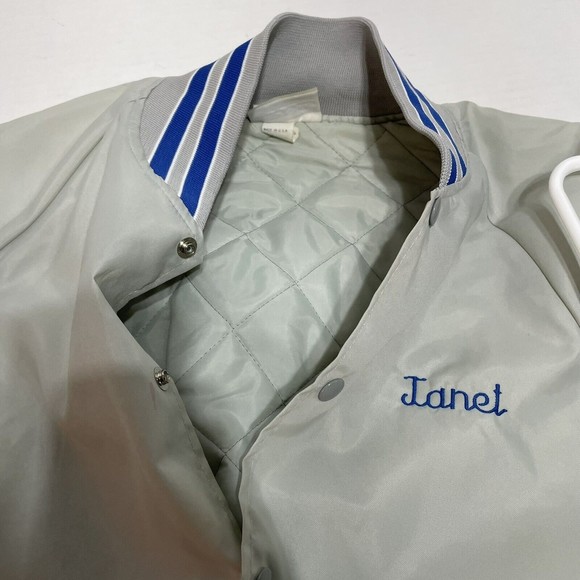 Vintage Hardee’s Nylon Jacket Large, Grey, Button Up, Hartwell USA, Janet - Picture 14 of 14